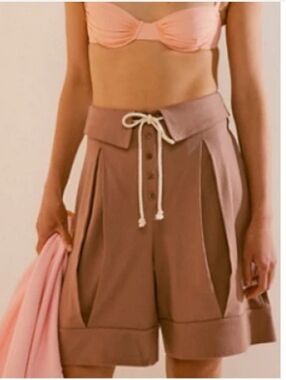 Free People Marcelle Pleated Shorts